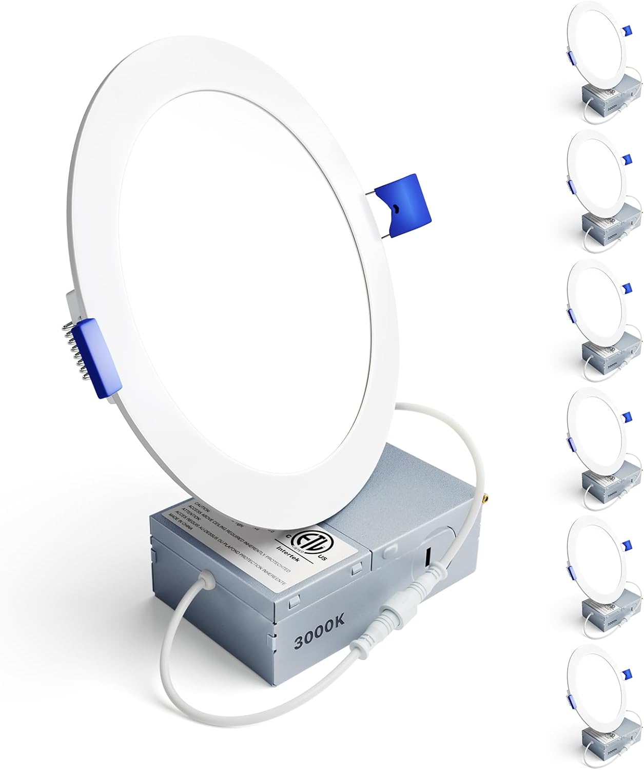 Ensenior 6 Inch LED Recessed Light - Dimmable Warm White Brightness