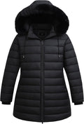 Womens Plus Size Thermal Down Coat Parka - Windproof Waterproof Warm