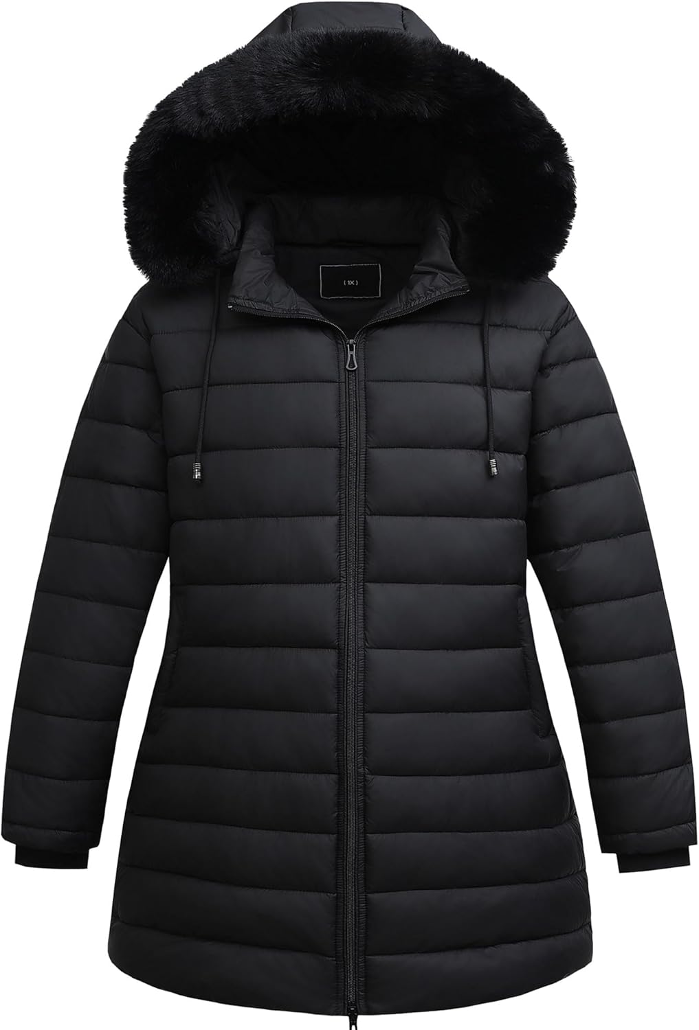 Womens Plus Size Thermal Down Coat Parka for Winter Warmth