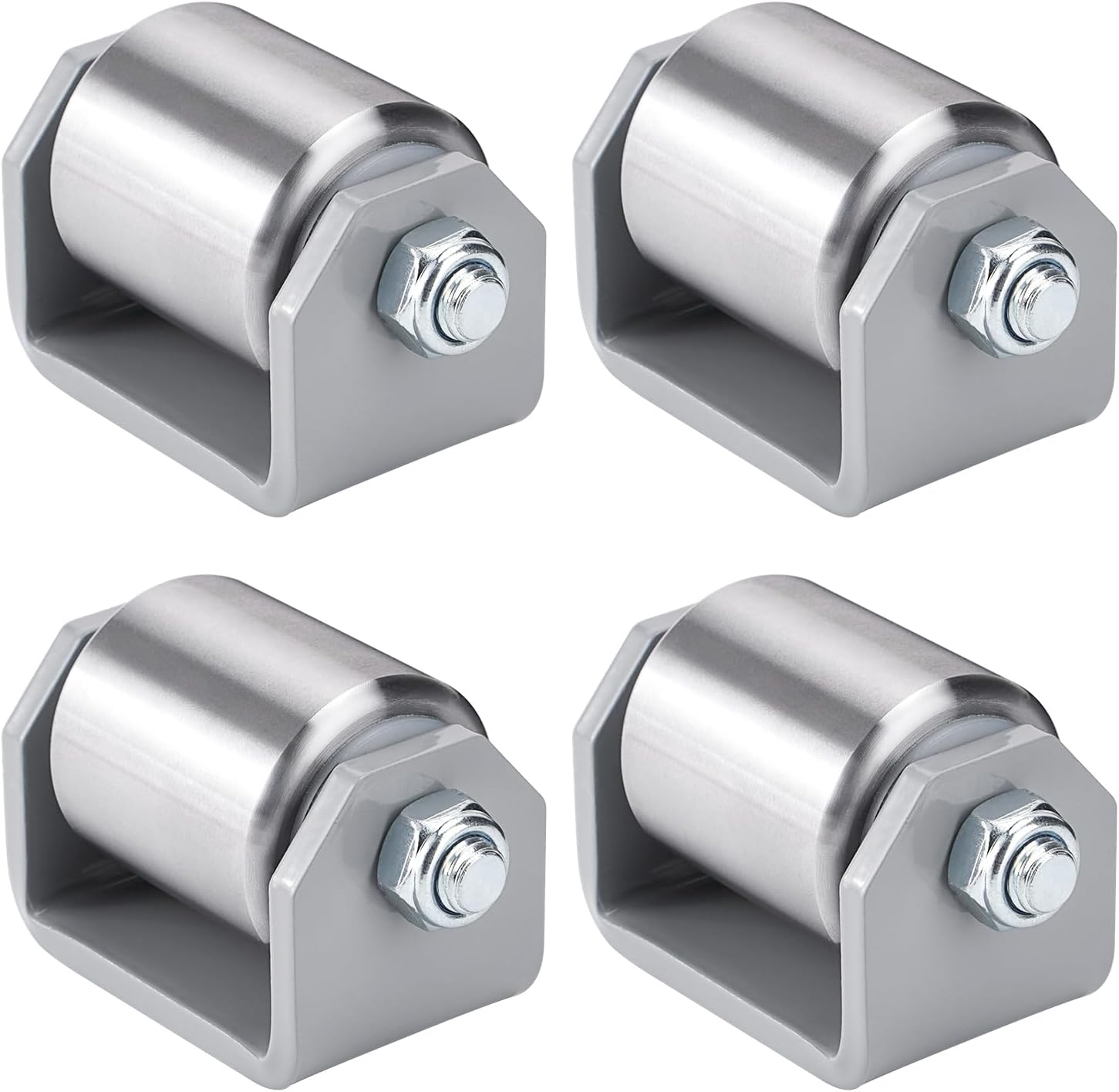 Weld on Trailer Roller 2 Inches Heavy Duty Steel Skid Wheels