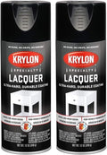 Krylon Lacquer Spray Paint Gloss Black - Fast Dry, Moisture-Resistant
