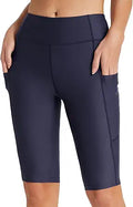 BALEAF Women's Knee Length Swim Shorts UPF50+ High Waisted - Tummy