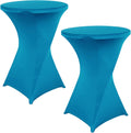 Turquoise Spandex Tablecloth Set: Perfect for Events
