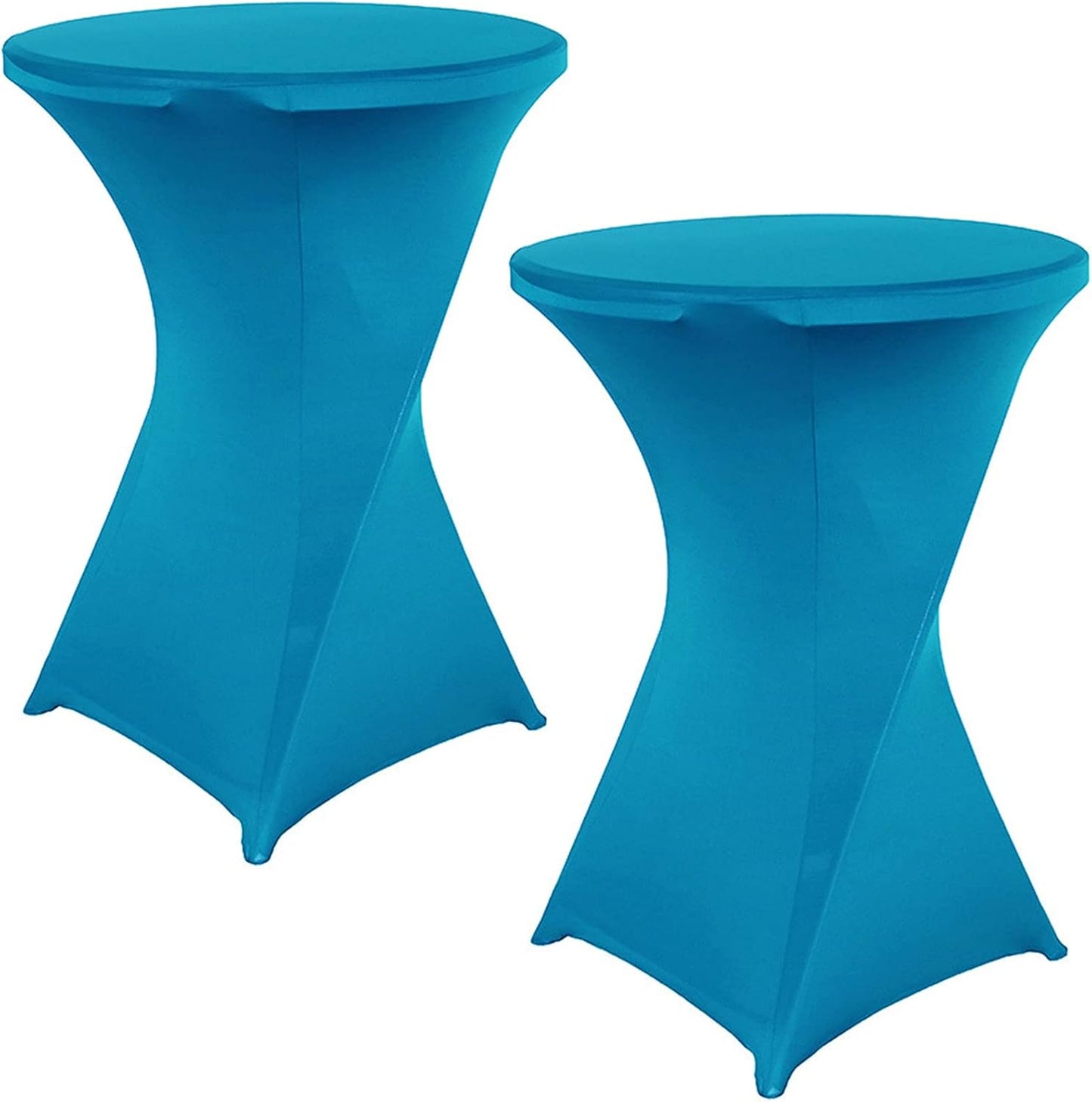 Turquoise Spandex Tablecloth Set: Perfect for Events
