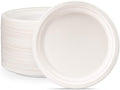 Comfy Package 10 in Heavy-Duty White Paper Plates - Compostable
