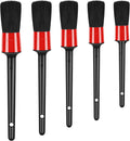 Car Detailing Cleaning Brush 5-Piece Set - Gentle, Versatile Kit