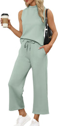 Two Piece Sets for Women Summer Outfits - Silky Spacer Lounge Set