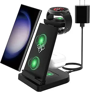3 in 1 Wireless Charger Stand for Samsung Galaxy Devices