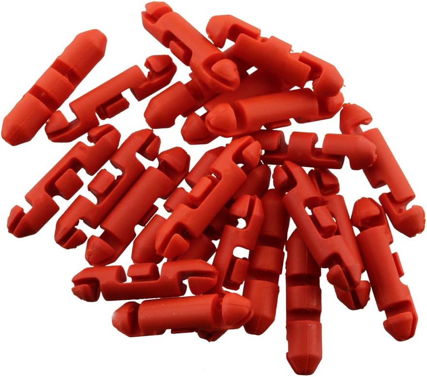Scotty Red Auto Stopper Beads, 24-Pack - Braided Line Essential