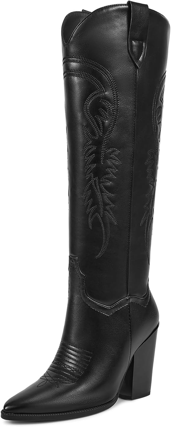ISNOM Women's Cowgirl Boots for Stylish Western Flair