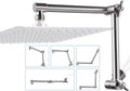 G-Promise Shower Head Extension Arm 13 in - Adjustable Solid Brass