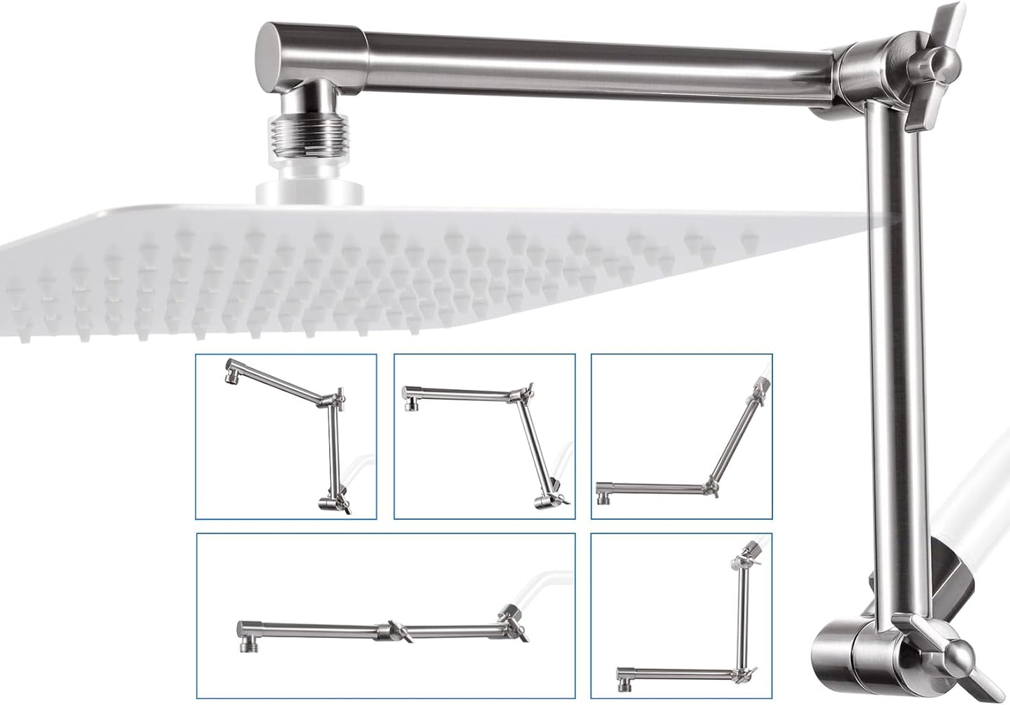 G-Promise Shower Head Extension Arm for Optimal Height Adjustment