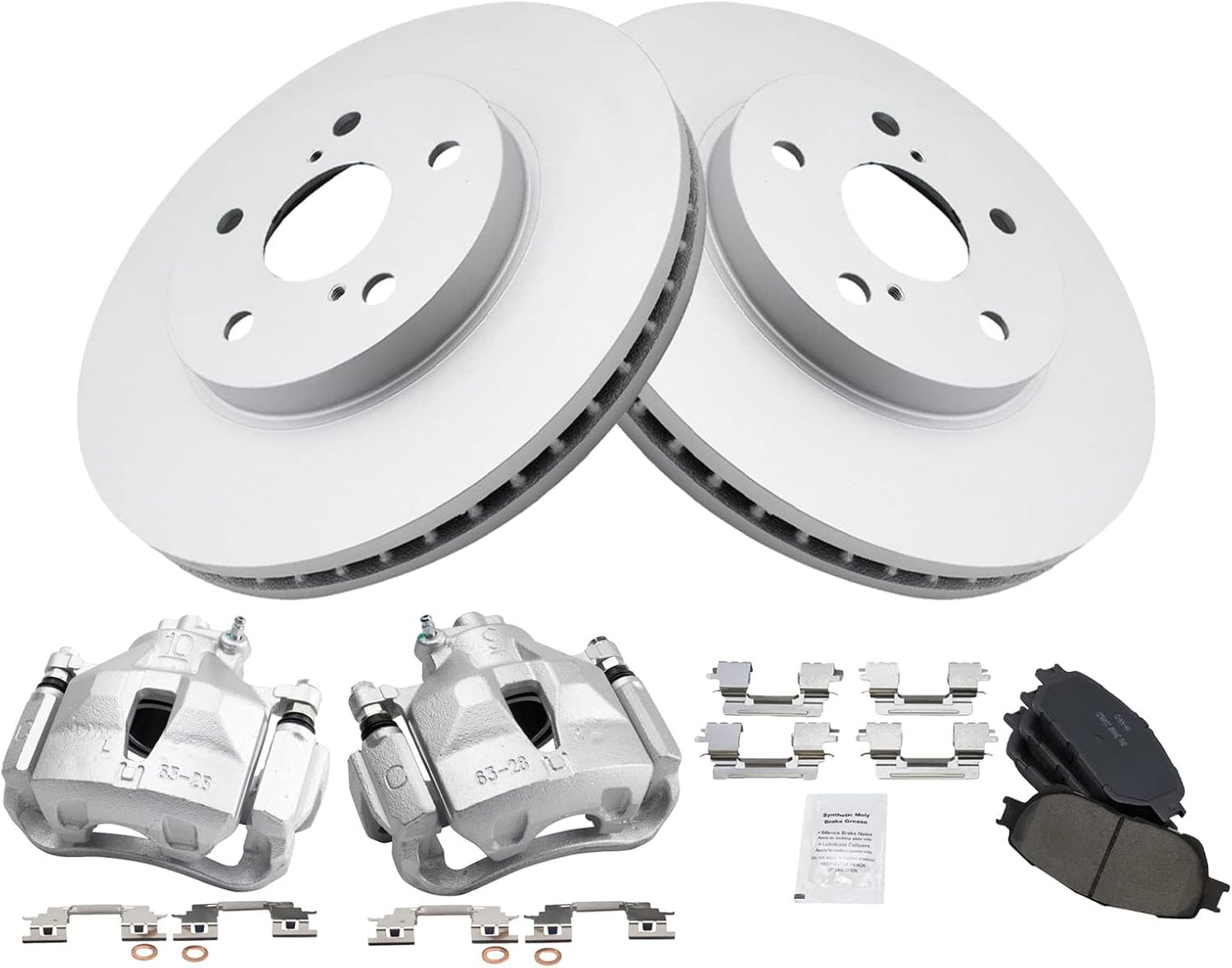 TRQ Front Brake Pad & Rotor Kit for Toyota Avalon, Camry, Sienna