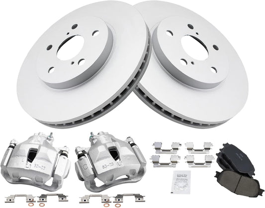 TRQ Front Brake Pad & Rotor Kit for Toyota Avalon, Camry, Sienna