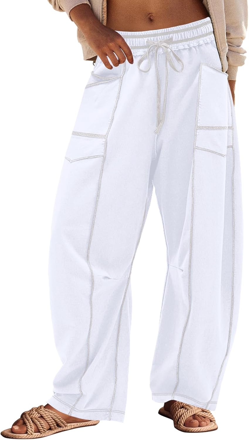 Panadila Womens Barrel Pants for Casual Beach and Lounge Wear