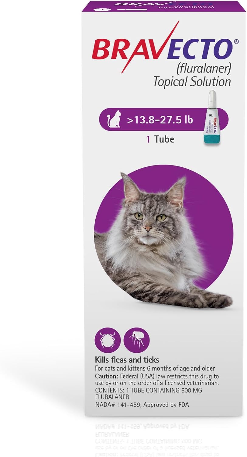 BRAVECTO Topical Solution for Cats - 12 Week Flea & Tick Care
