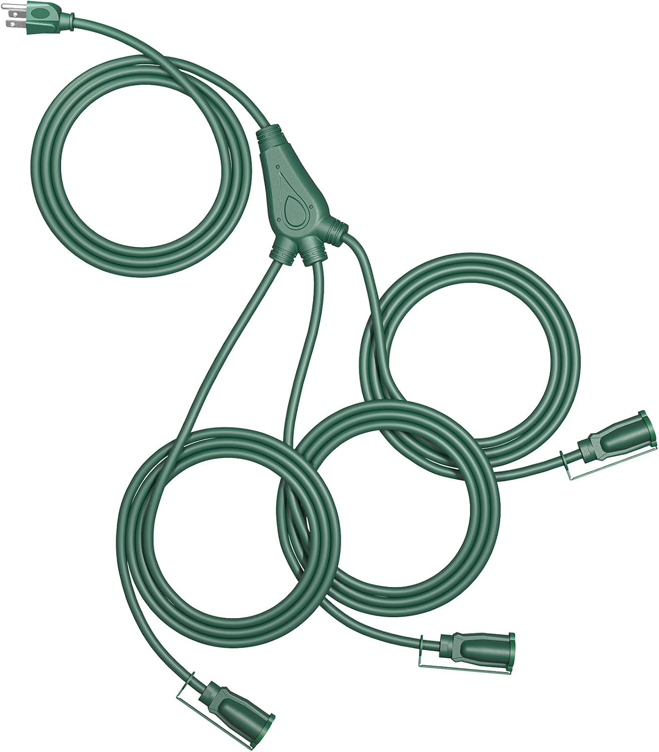 DEWENWILS 25Ft Outdoor Extension Cord with 3 Outlets for Safety