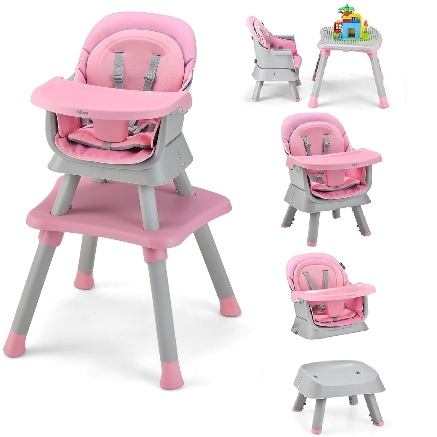 INFANS 8-in-1 High Chair: Grow with your child!