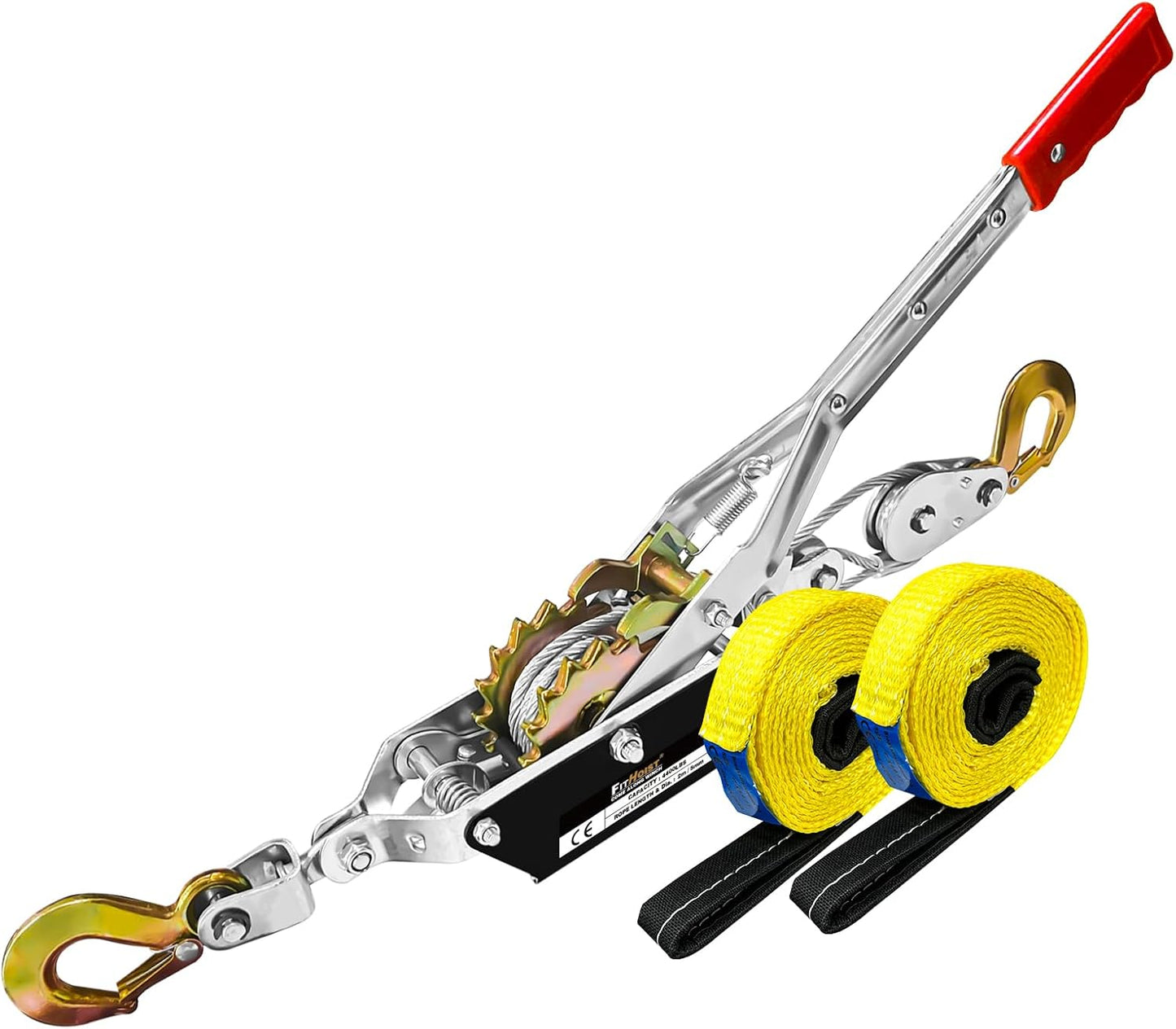 Come Along Winch 2 Ton Capacity for Heavy Duty Vehicle Recovery