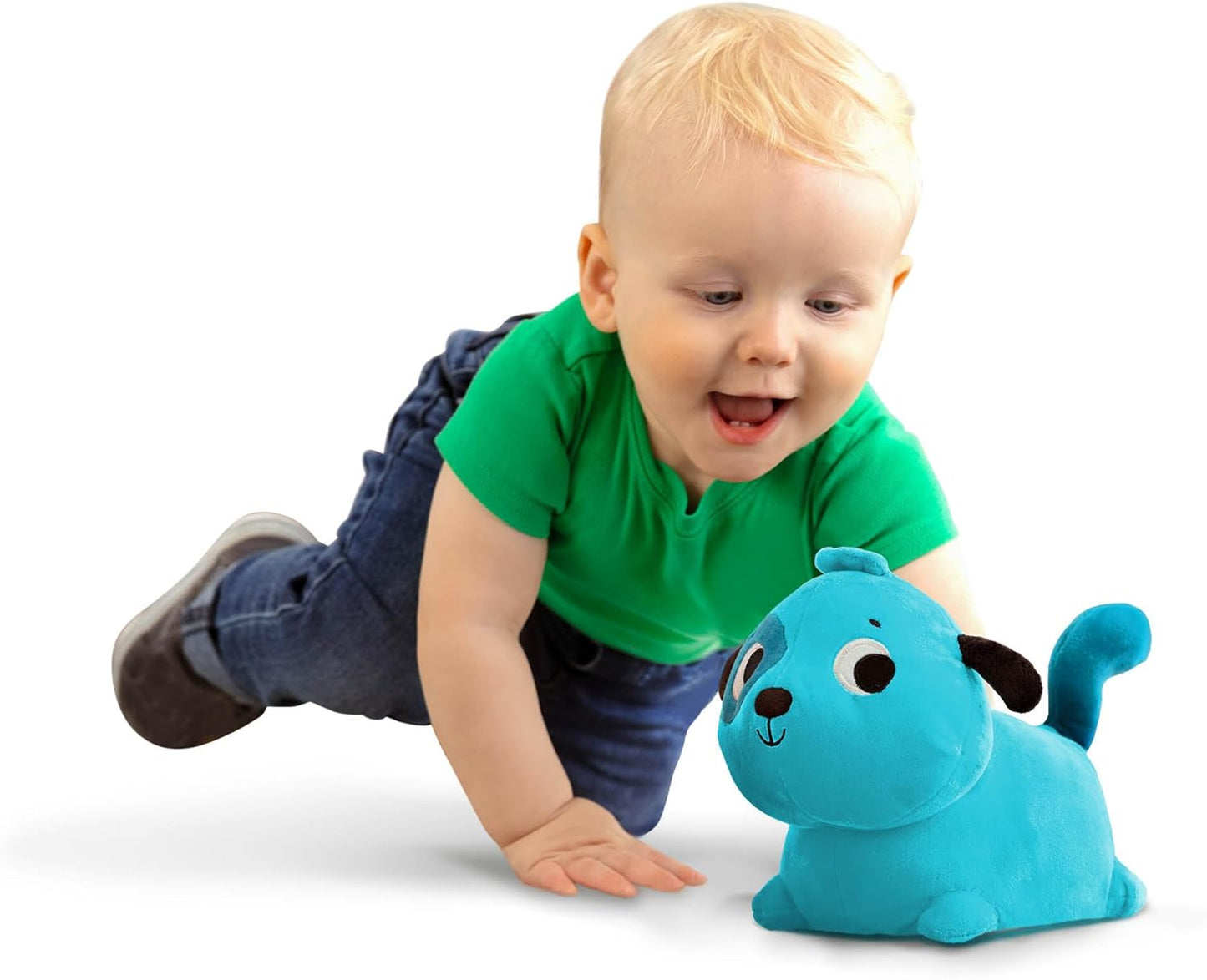 B. Toys Interactive Crawling Dog - Washable Plush with Sounds