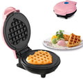Heart-Shaped Pink Waffle Maker | Adjustable Browning Control