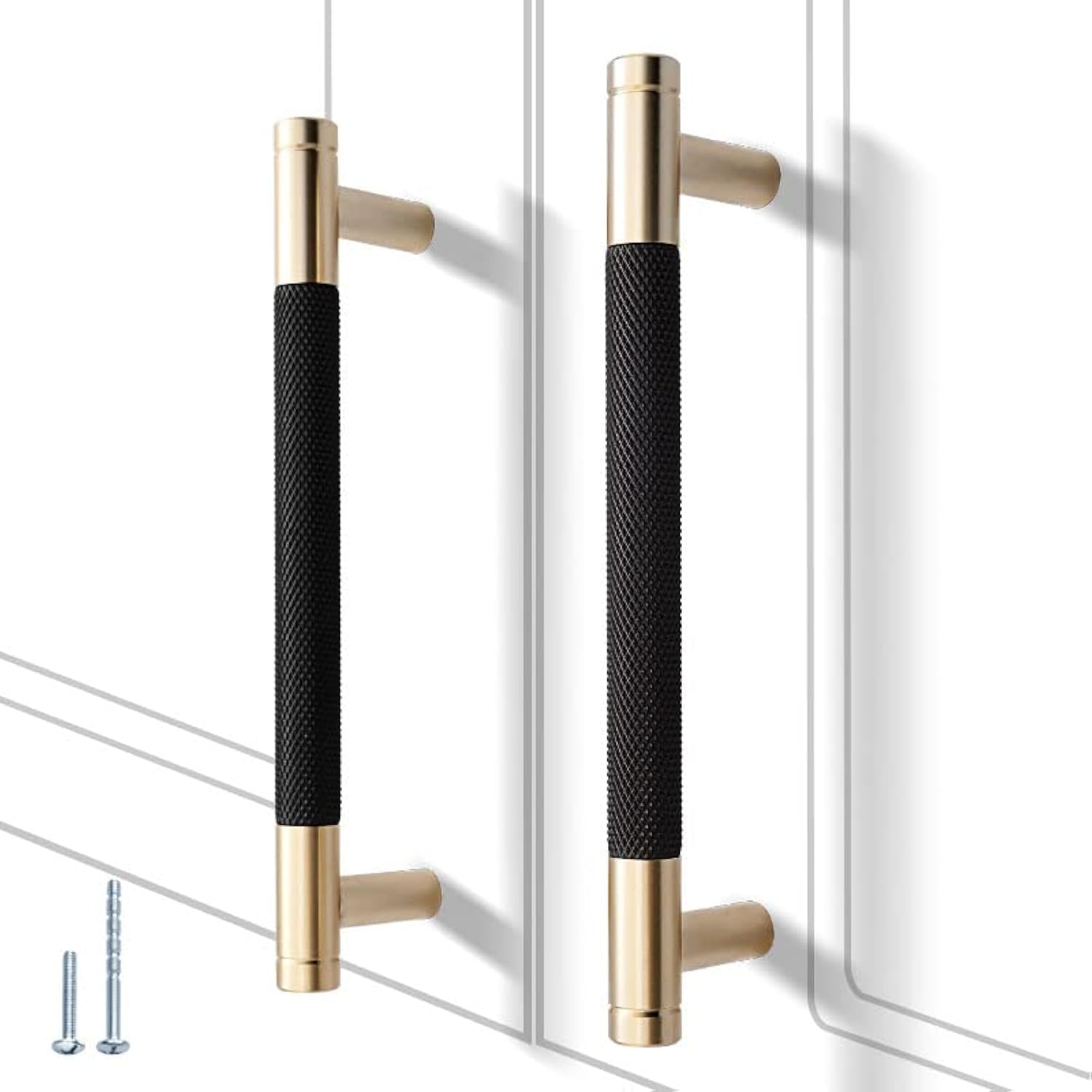 12 Pack 5 Inch Knurled Cabinet Handles for Stylish Home Decor
