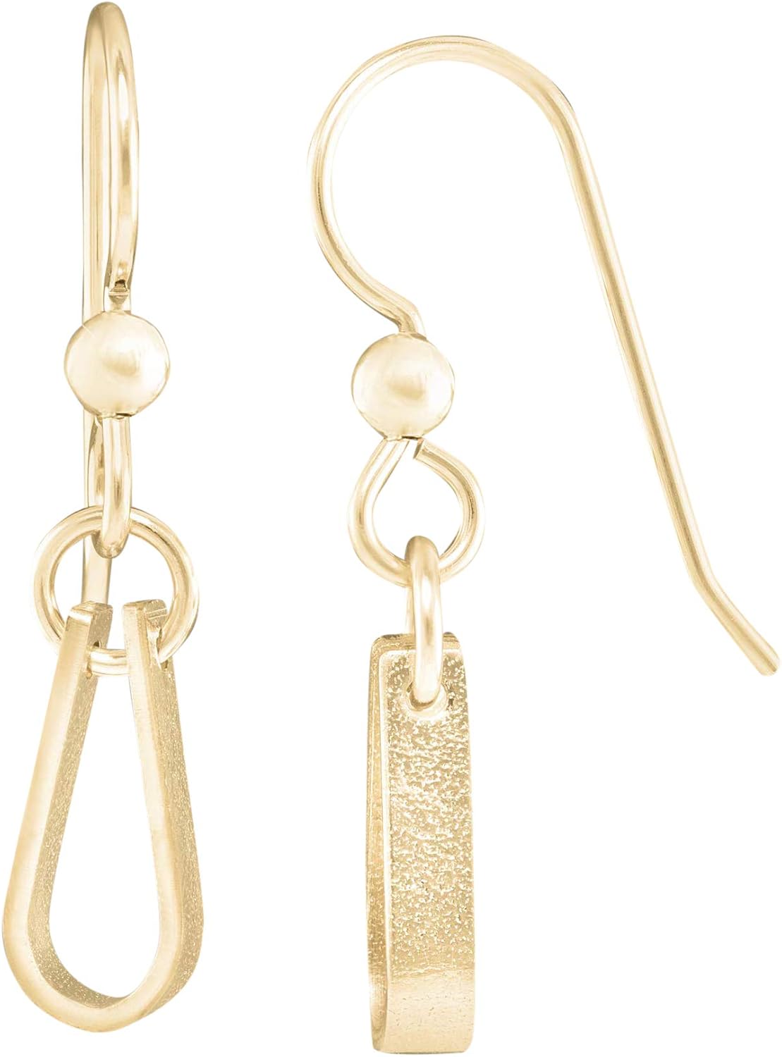 Dainty Small Teardrop 14k Gold Filled Dangle Earrings for Women