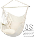 Y- STOP Hammock Chair Swing with Cushions for Indoor Outdoor Use
