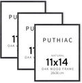 puthiac Picture Frame Black Oak Wood 11 x 14 in 3 Pack - Minimalist