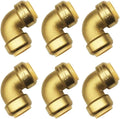 HQMPC Pex Fitting 1 Inch Push Fit Elbow 90-Degree for Plumbing