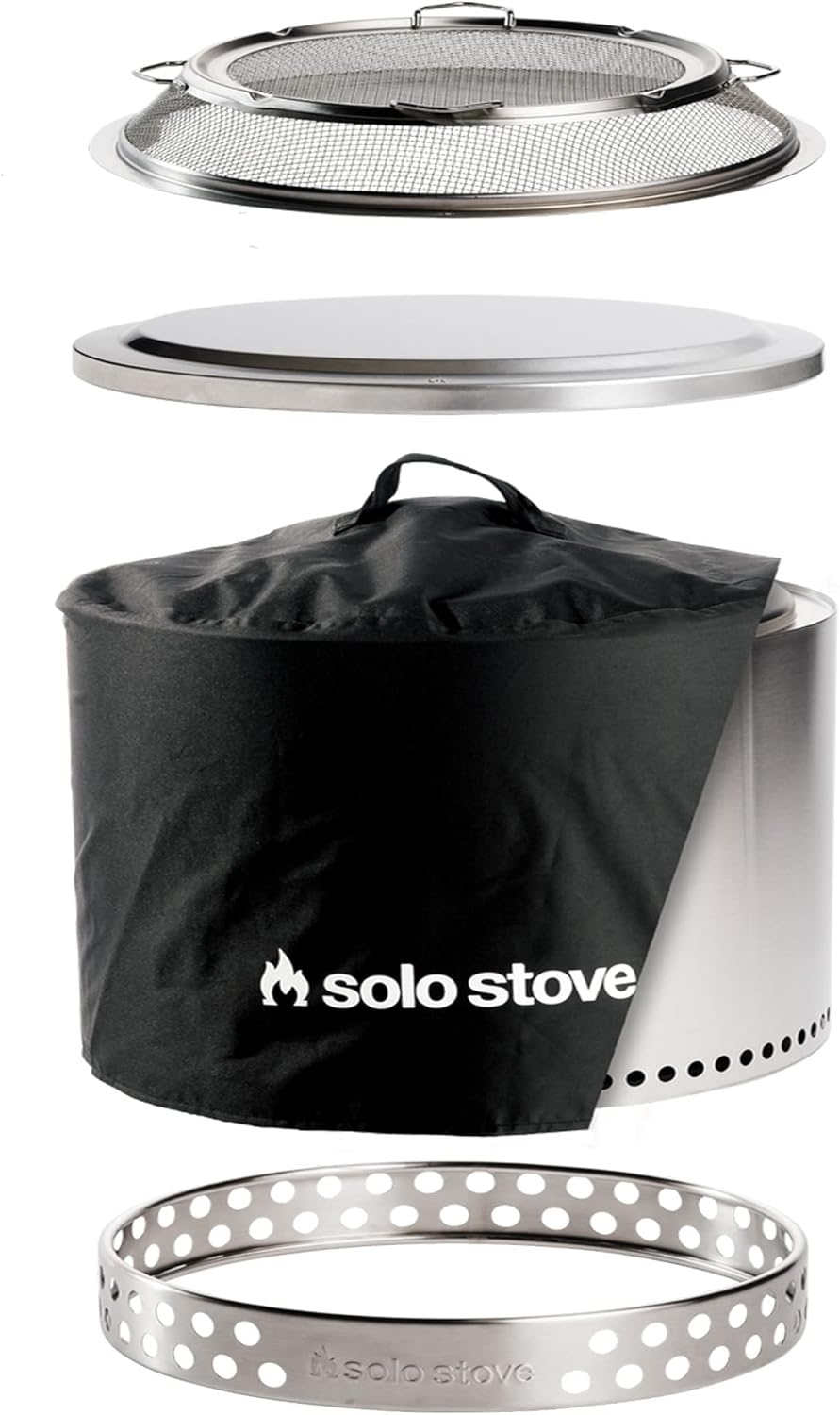 Solo Stove Yukon Smokeless Fire Pit Bundle for Outdoor Fun