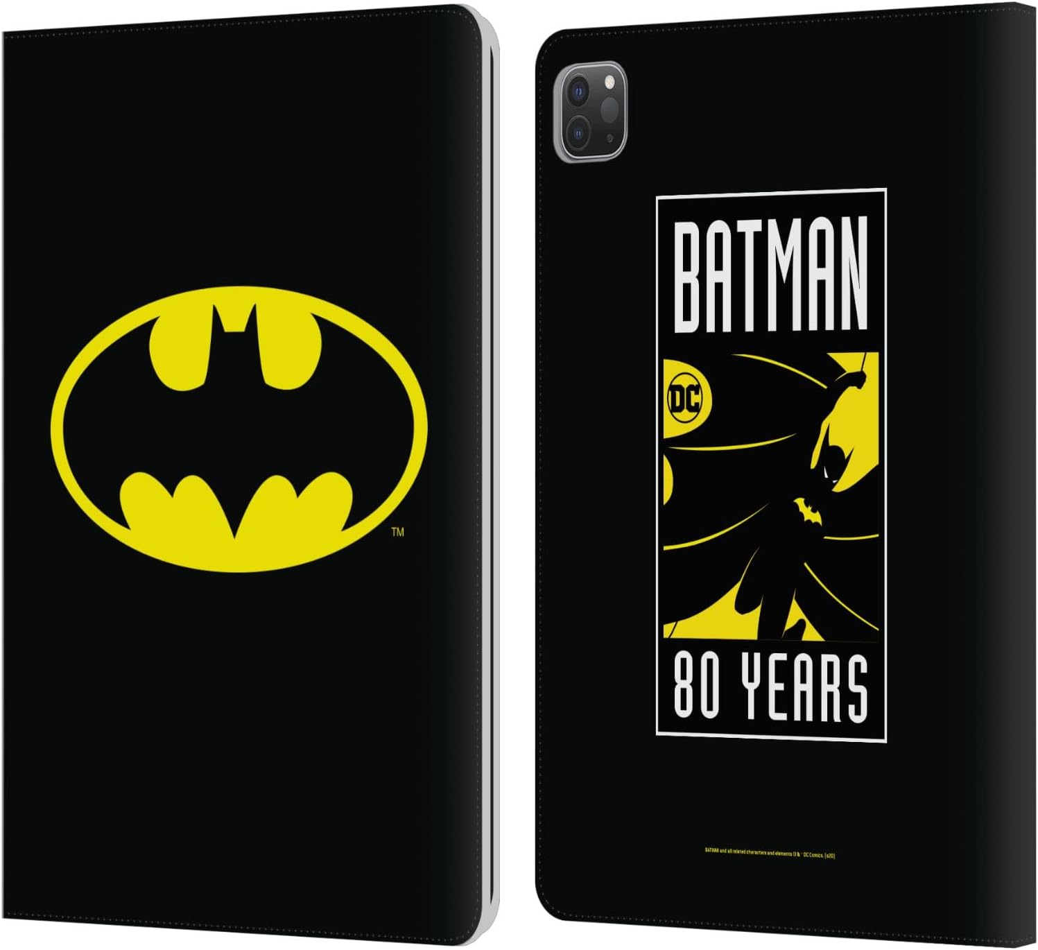 Batman DC Comics Classic Logos Leather Wallet Case for iPad Pro