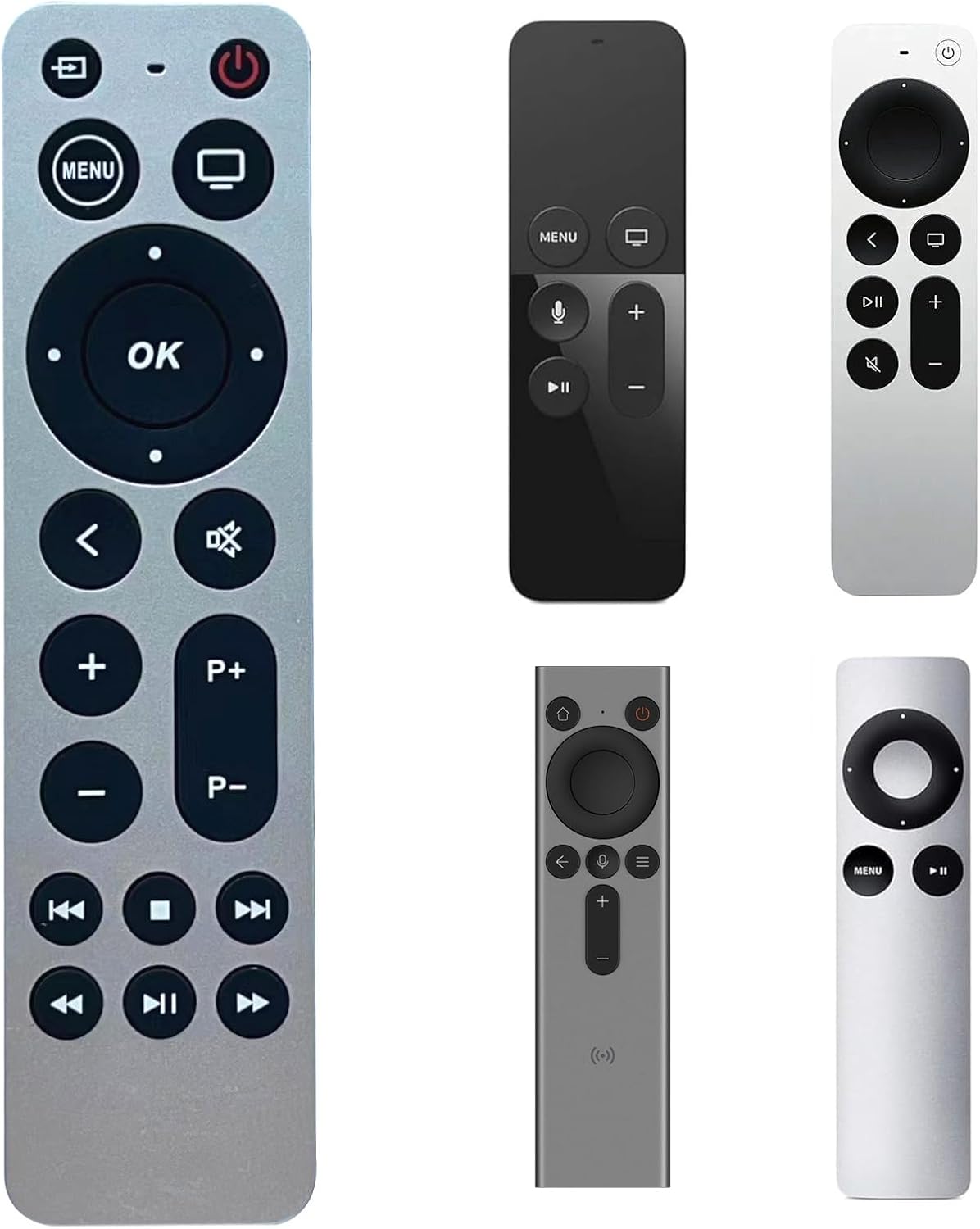 Enhanced Apple TV Remote w/ TV Control - QRL