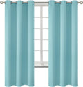 Blackout Curtains Grommet Thermal Insulated Panels - Baby Blue Set