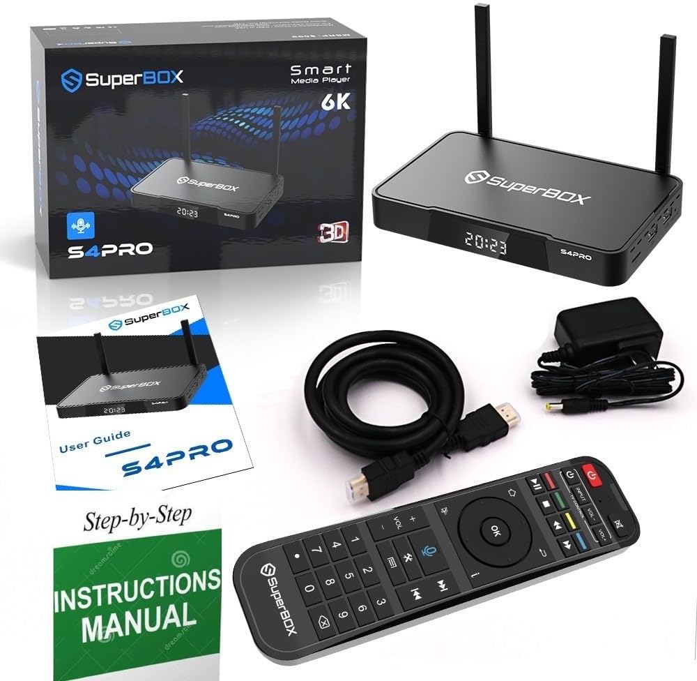 S 4 P R O Super Saver Box with Voice Remote and HDMI Cord