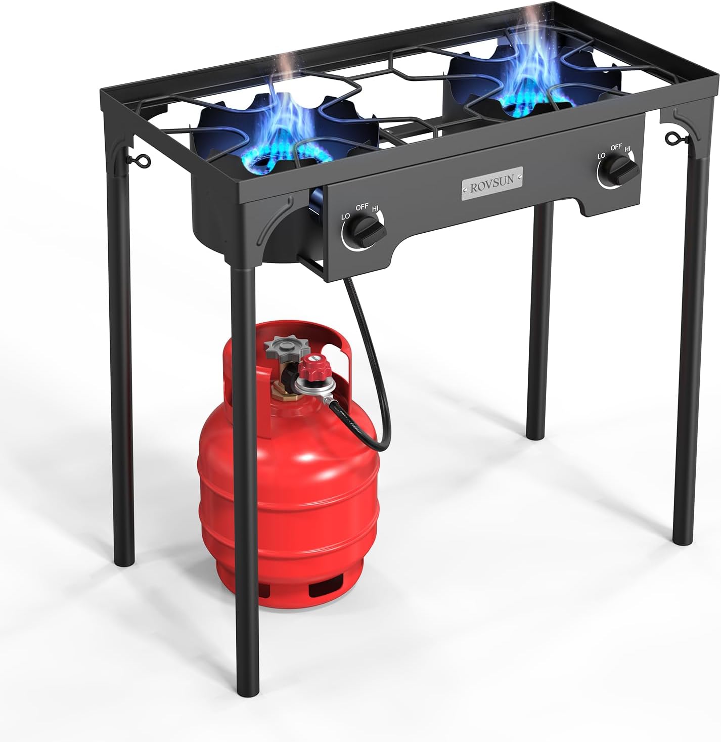 ROVSUN 2 Burner Outdoor Propane Gas Stove for Cooking