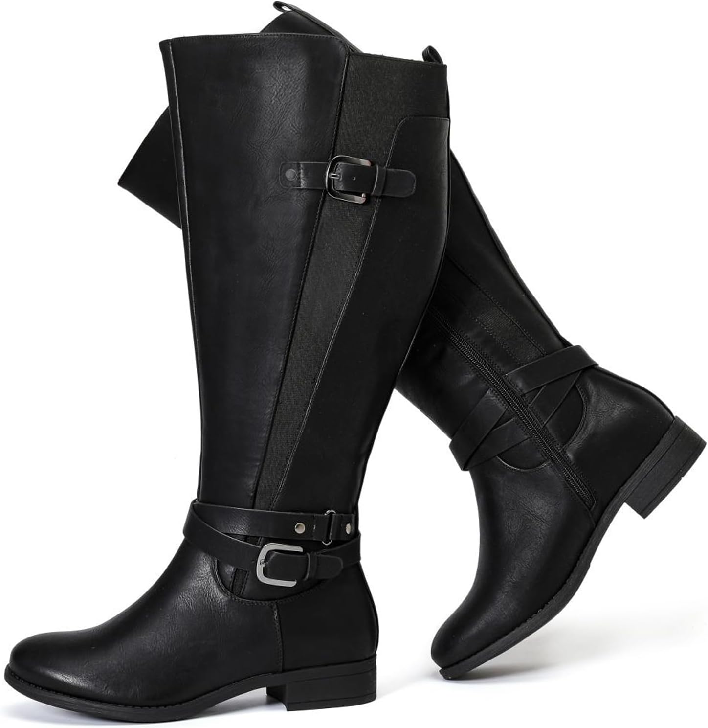 Luoika Women's Extra Wide Calf Knee High Boots for Comfort