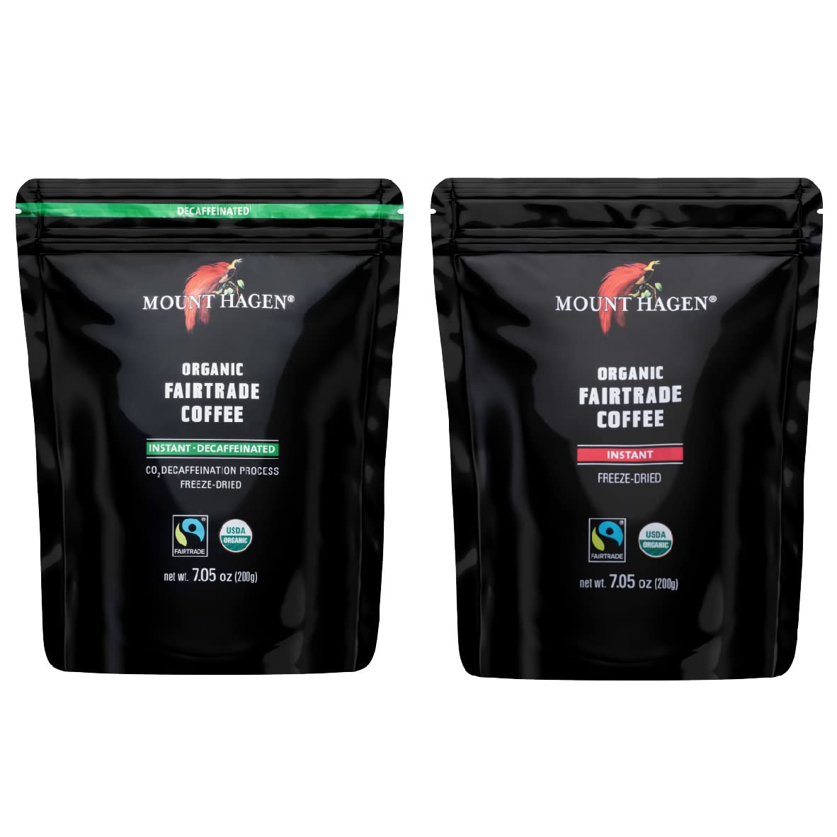 Mount Hagen Organic Freeze Dried Coffee - 2 Pack