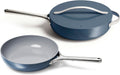 Caraway Fry Pan and Saute Pan Duo - Nonstick Ceramic Set for Everyday