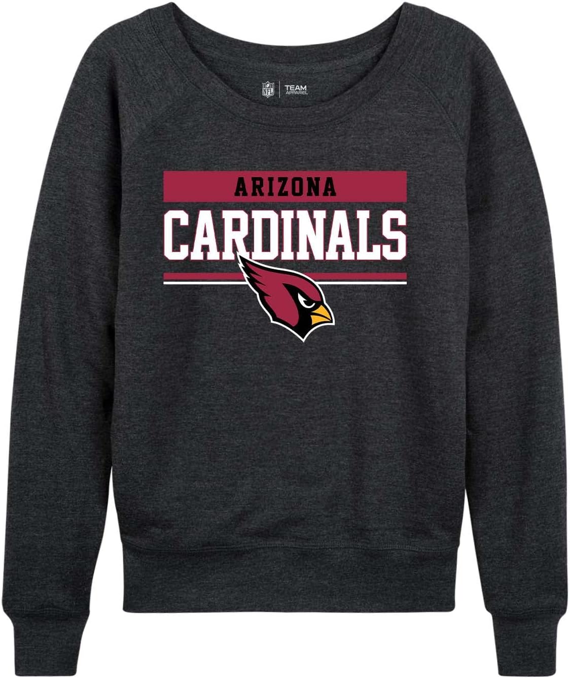 NFL Women's Plus Size Team Block Charcoal Crewneck Pullover