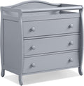 Changing Table Dresser with 3 Drawers and Safety Rails - Practical