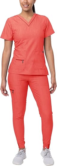 Adar Pro Flawless Plus Scrub Set for Women - Stylish Comfort