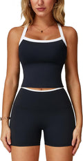 ABOCIW Workout Sets for Women 2 Piece High Waist Shorts