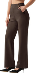Women's Wide Leg Dress Pants High Waisted Stretch - Work to Weekend