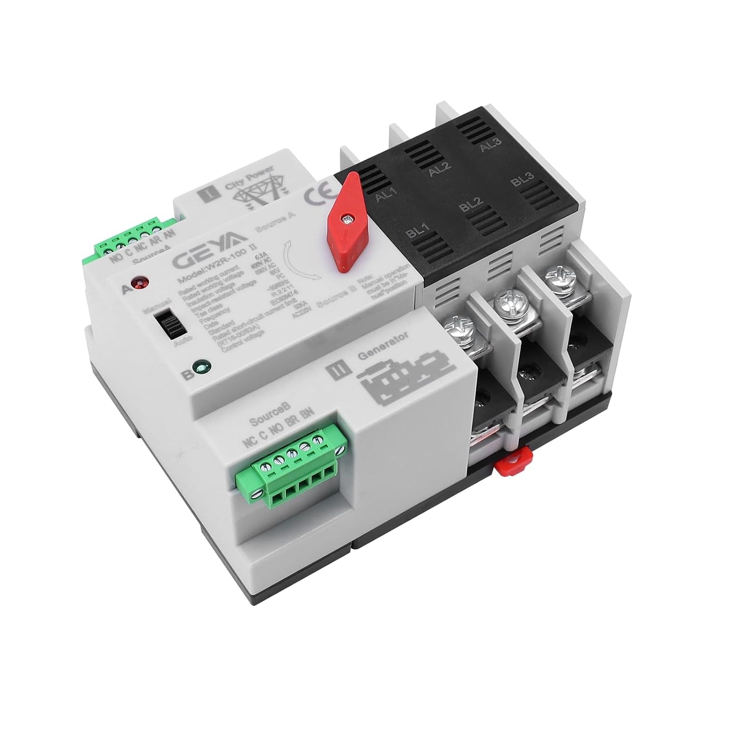 GEYA Mini ATS Automatic Transfer Switch for Reliable Power Supply