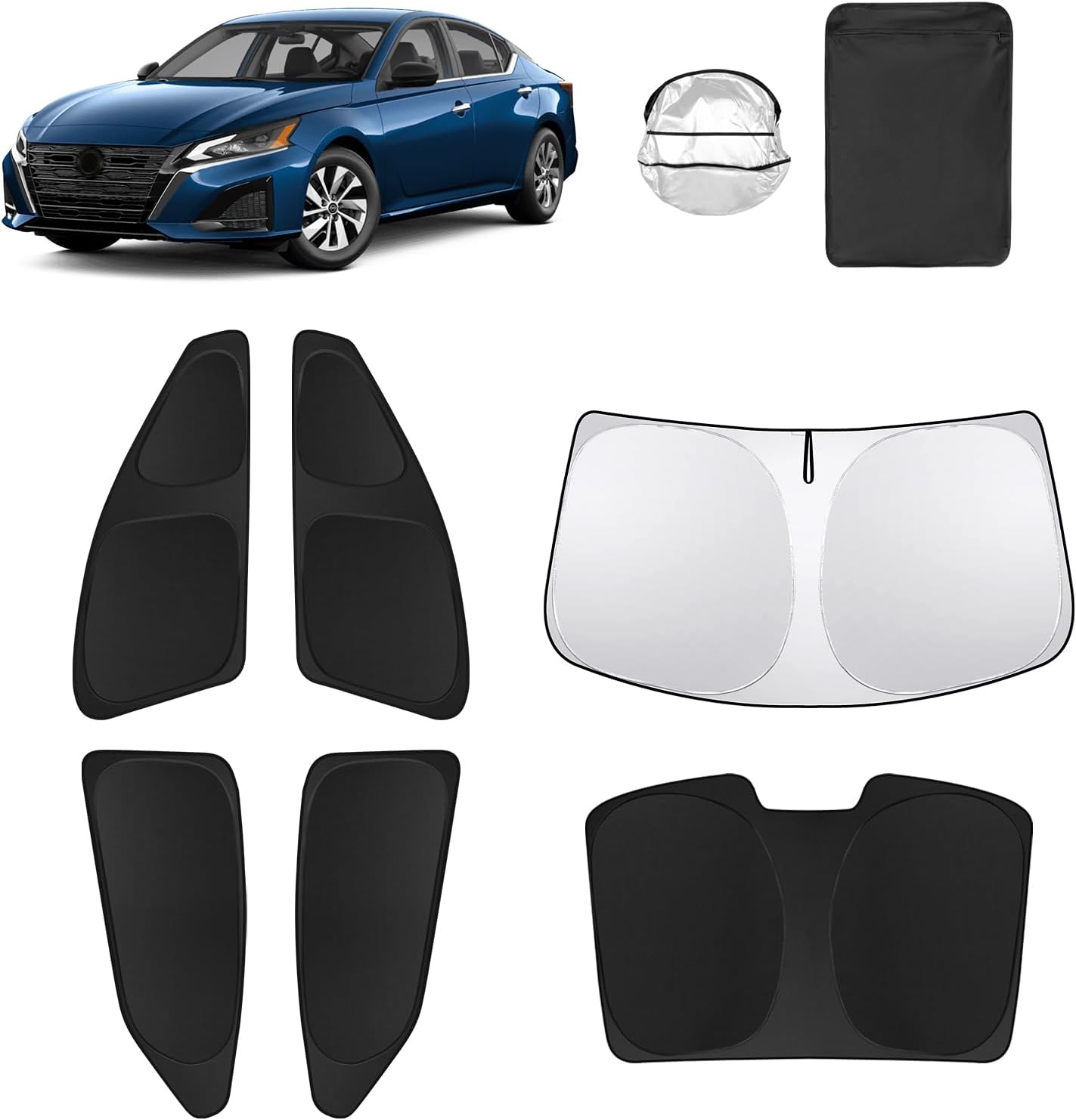 6pcs Car Window Shades for Nissan Altima 2019-2025 Accessories