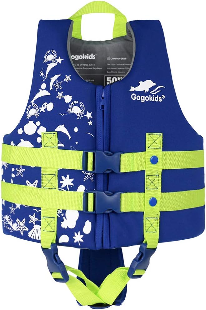 Gogokids Toddler Swim Vest for Kids - Buoyancy Jacket Aid
