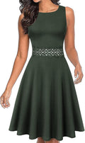 OWIN Women's Vintage Floral Lace Flared A-Line Swing Dress quality