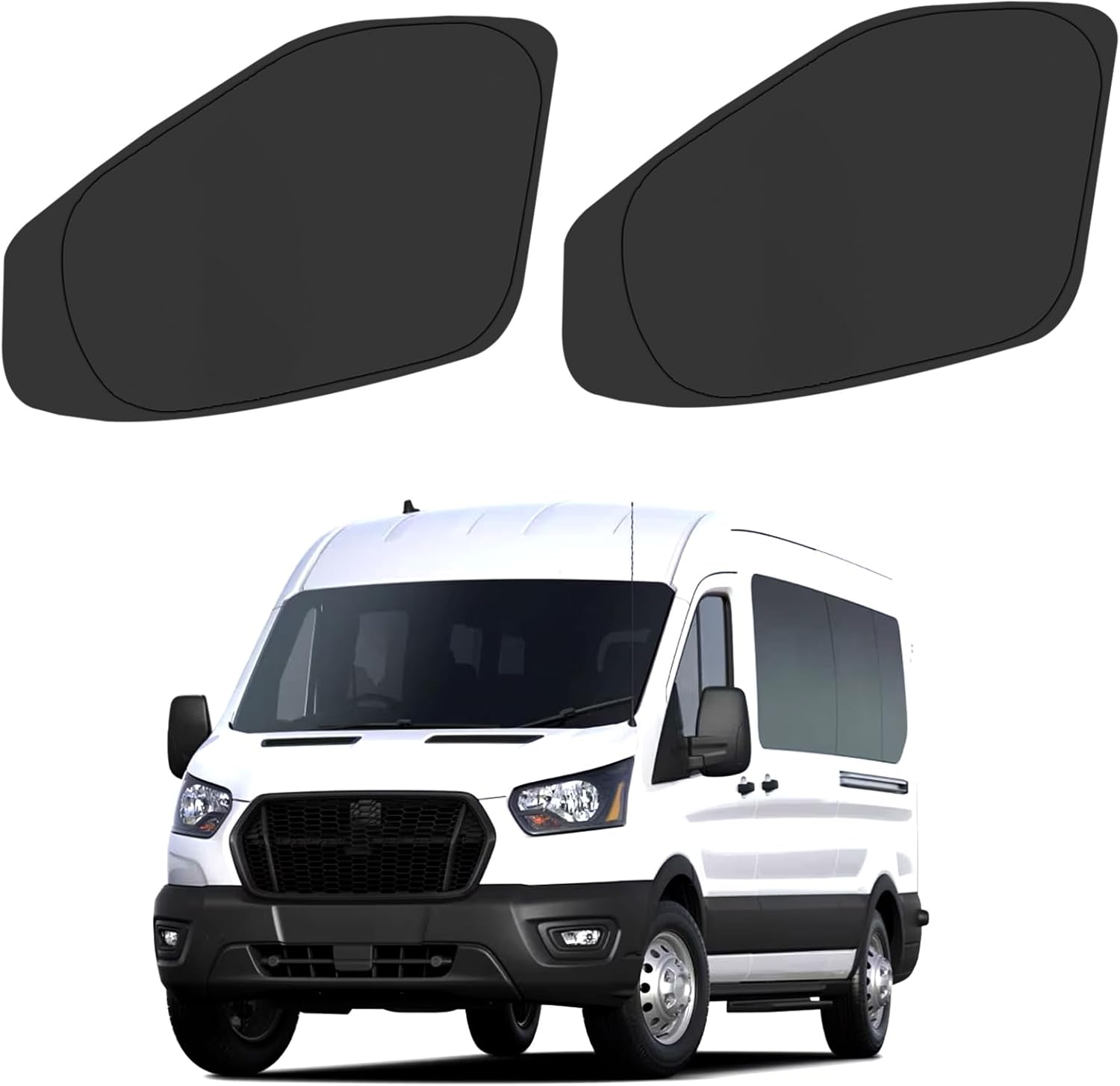 Front Side Window Sun Shade for 2015-2024 Fo-rd Transit Van