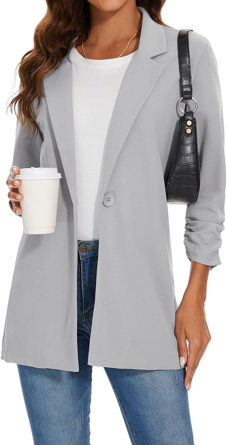 Unifizz Women Long Blazers for Business Casual Lightweight Work